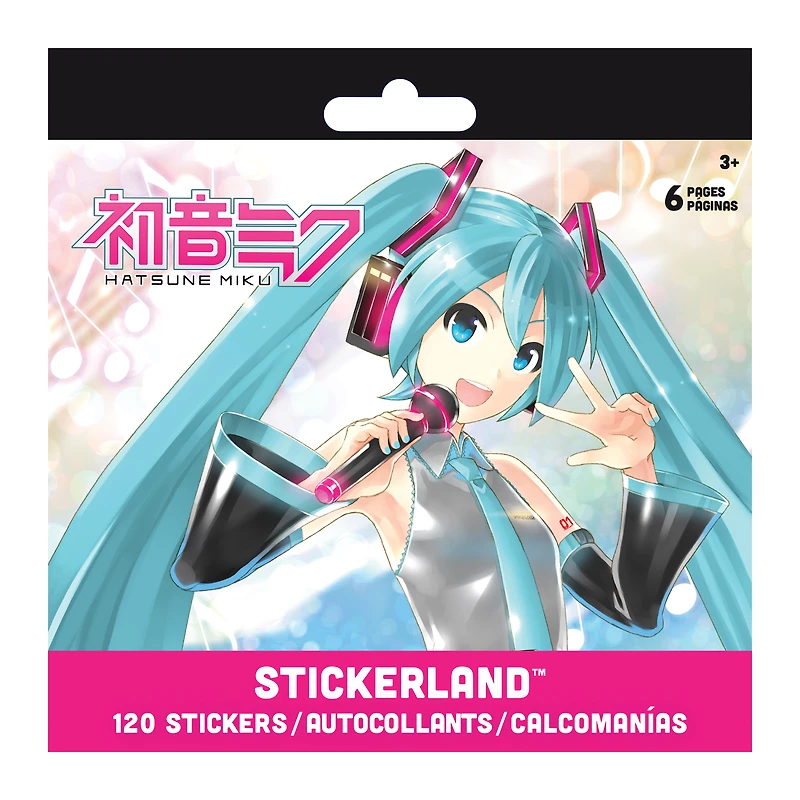 Hatsune Miku Stickerland™ Book with 120 Stickers