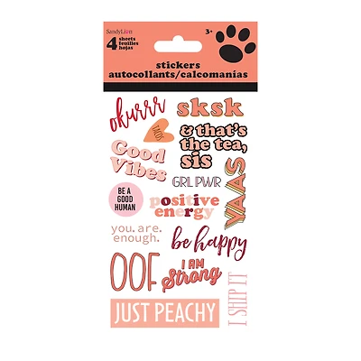 Inspirational Stickers 4 Sheets