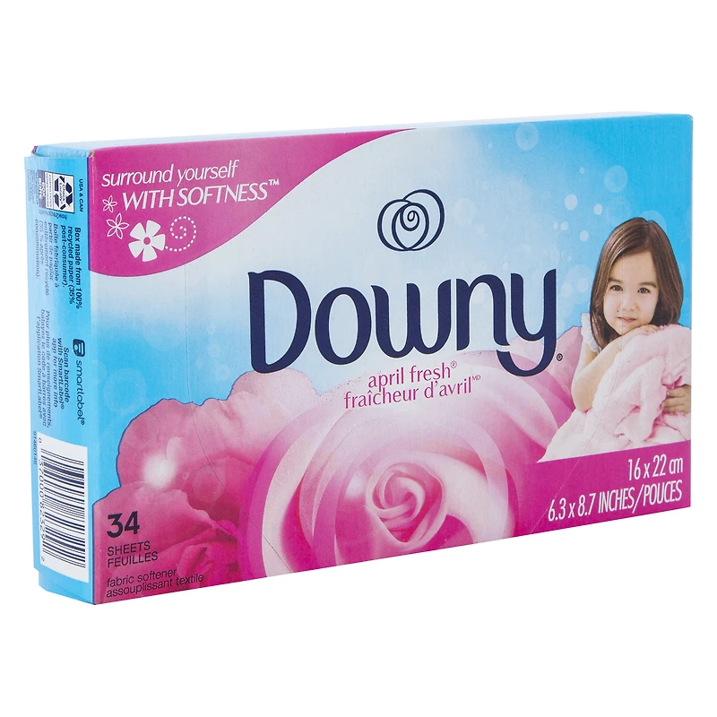 downy® april fresh® fabric softener dryer sheets 34-count