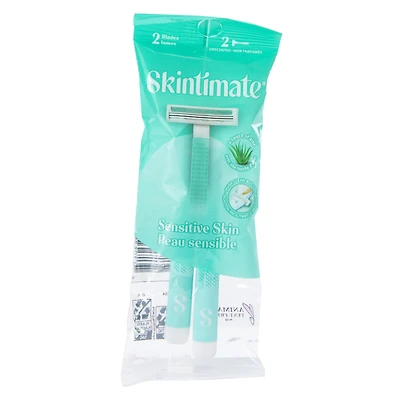 Skintimate® Sensitive Skin Double Blade Razors 2-Pack