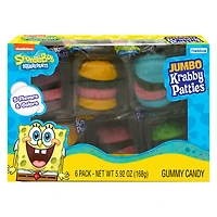 spongebob squarepants™ jumbo krabbie patties gummy candy box 5.92oz