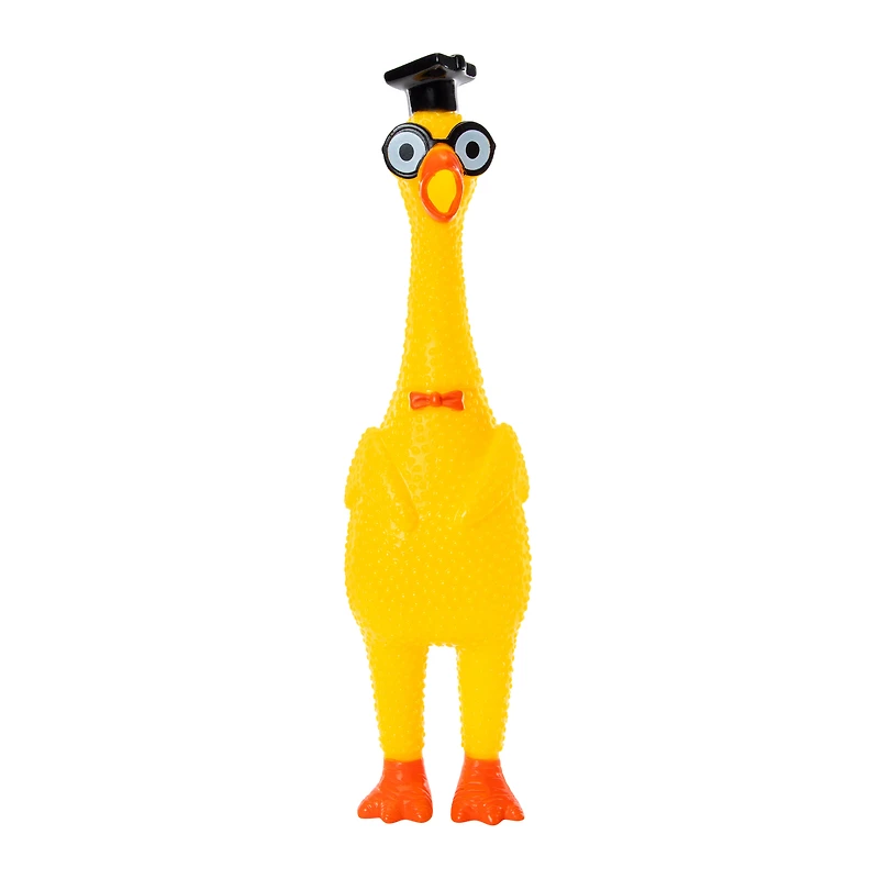 squawkin' chik'n® noisemaker toy rubber chicken