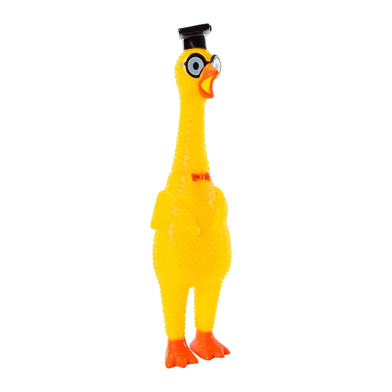 squawkin' chik'n® noisemaker toy rubber chicken