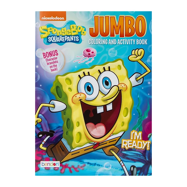 Five Below Spongebob squarepants jumbo coloring activity book at
