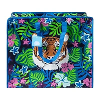 Jumbo Reusable Shopping Bag W/ Zipper 22in X 18.5in - Tiger