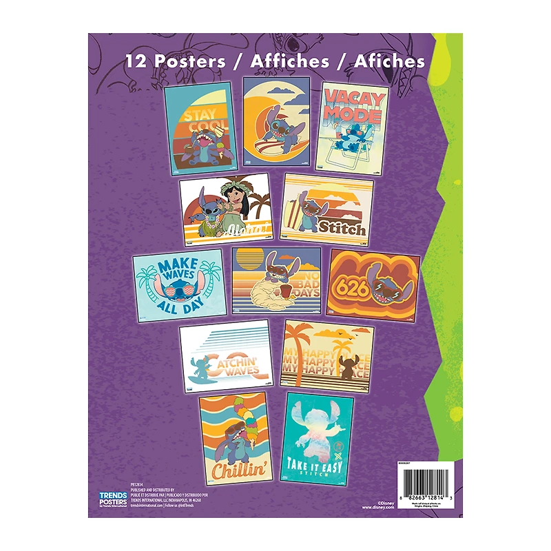 Lilo And Stitch Poster Book 12-Count