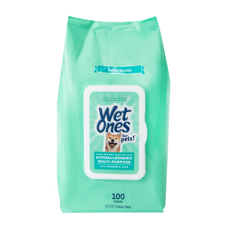 Wet Ones For Pets!™ Hypoallergenic Multi-Purpose 100-Wipes