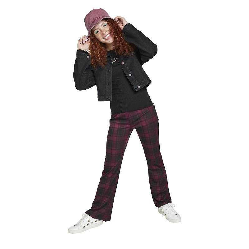 embroidered 'love yourself' ribbed long-sleeve top