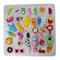 Cute 3D Erasers Set 35-Count