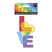 'Love Is Love' Sticker Decal 4in x 8in