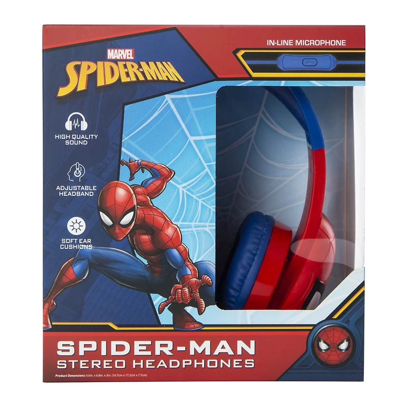 Marvel Spider-Man Stereo Headphones With Mic