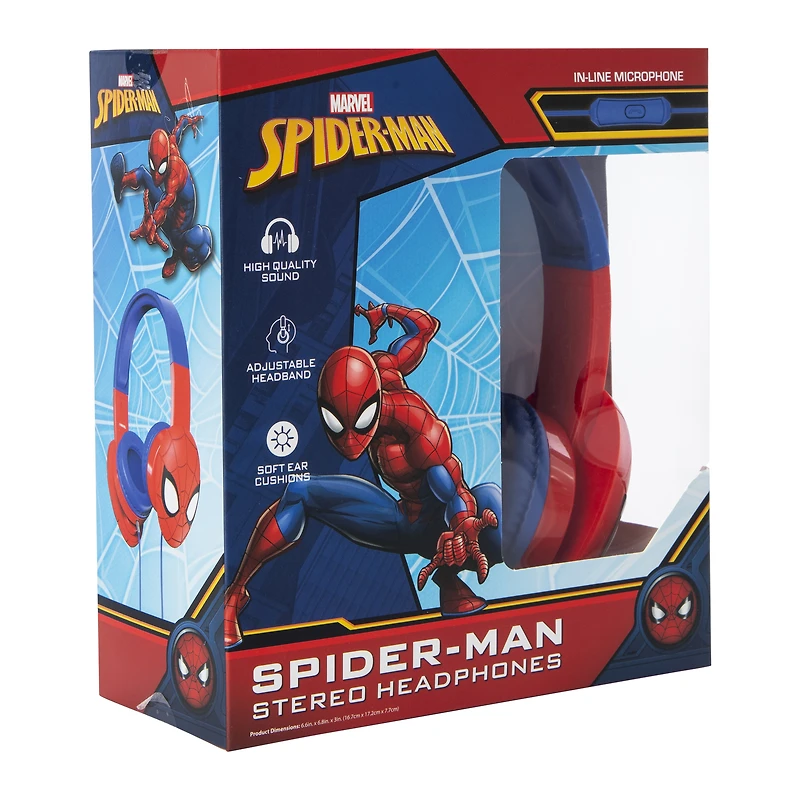 Marvel Spider-Man Stereo Headphones With Mic