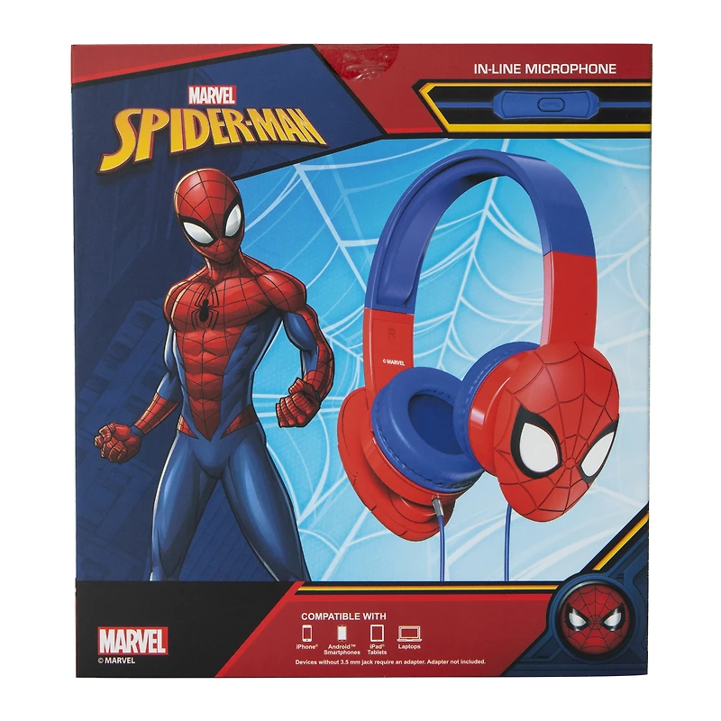 Marvel Spider-Man Stereo Headphones With Mic