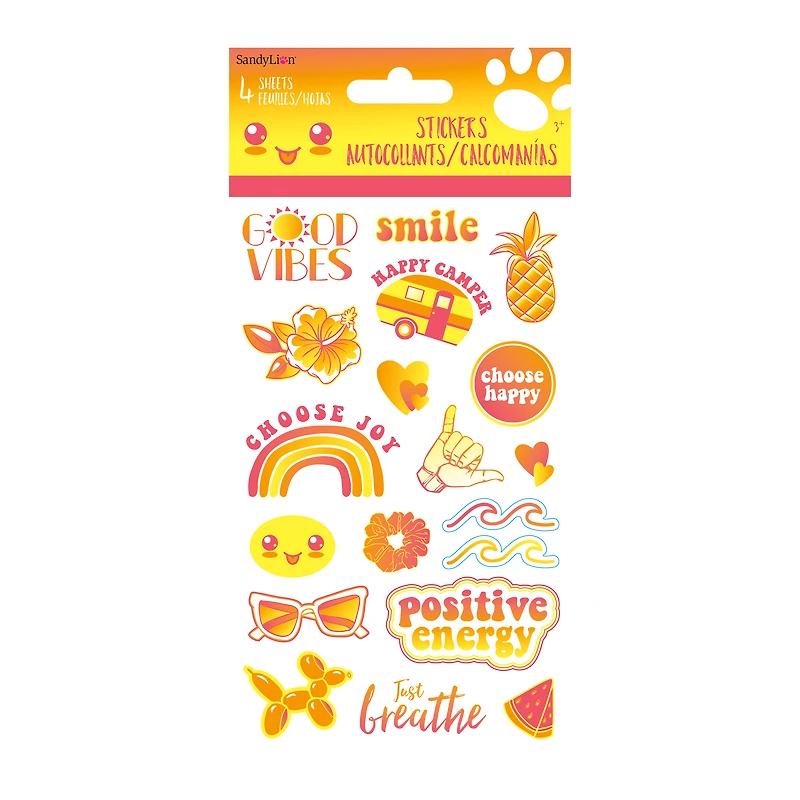 Happy Stickers 4 Sheets