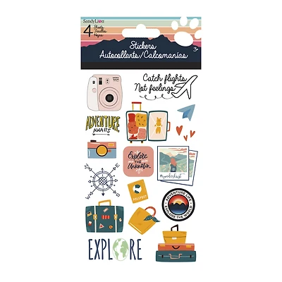 Travel Stickers 4 Sheets