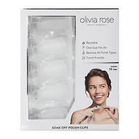 olivia rose soak-off nail polish remover clips