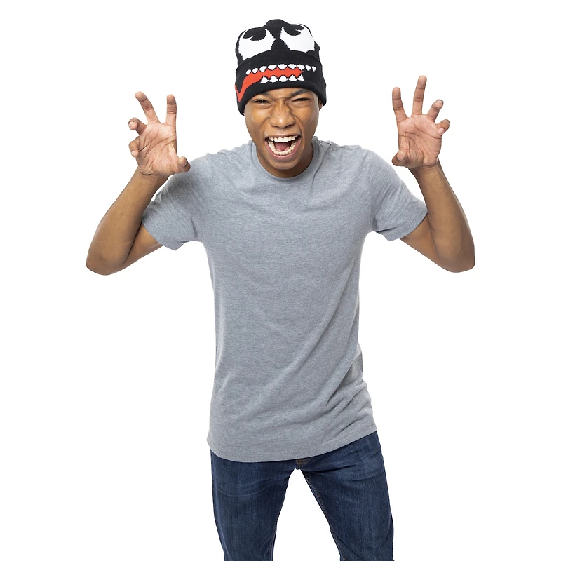 roll down Venom mask