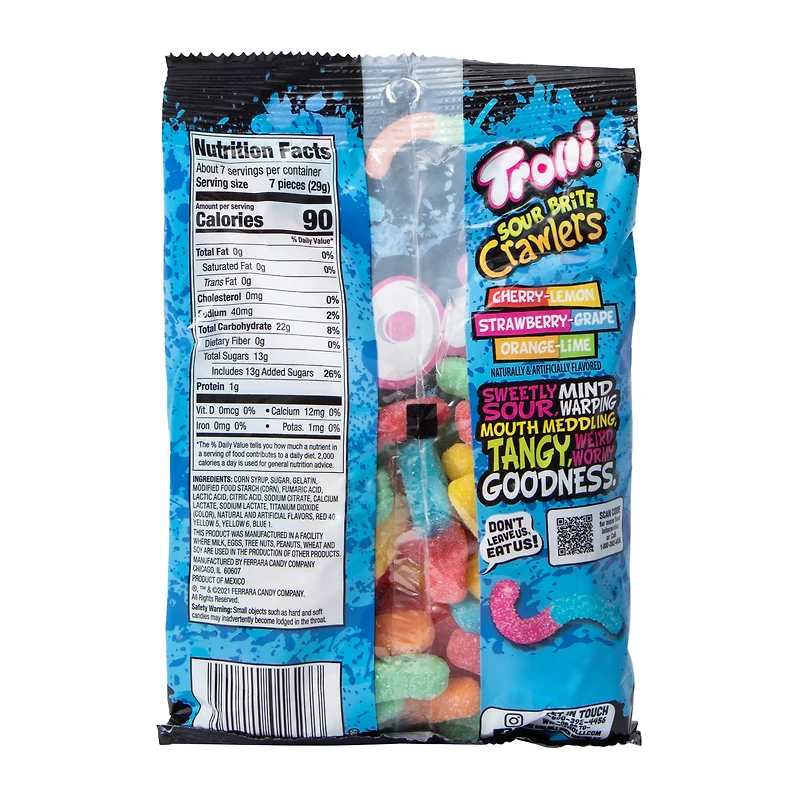 Trolli® Sour Brite Crawlers® Gummi Candy 7.2oz
