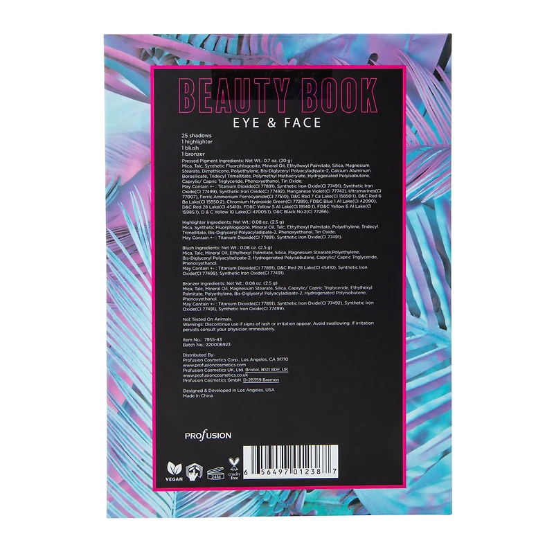 profusion eye & face 28-piece makeup palette