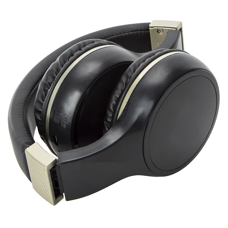 vertex metallic bluetooth® dj headphones with microphone