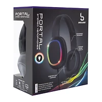 Portal Stereo LED Wired Headphones With Mic