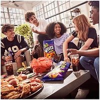 Takis waves fuego, hot chili pepper and lime artificially flavored potato chips, 8oz bag