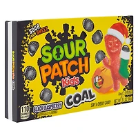 sour patch kids® coal black raspberry theater box candy 3.1oz - holiday theme