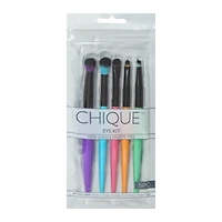 chique™ 5-piece eye makeup brush set