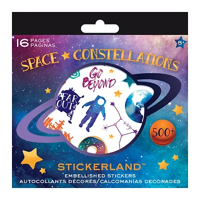 Embellished Space Constellations Stickerland™ Book With Over 500 Stickers