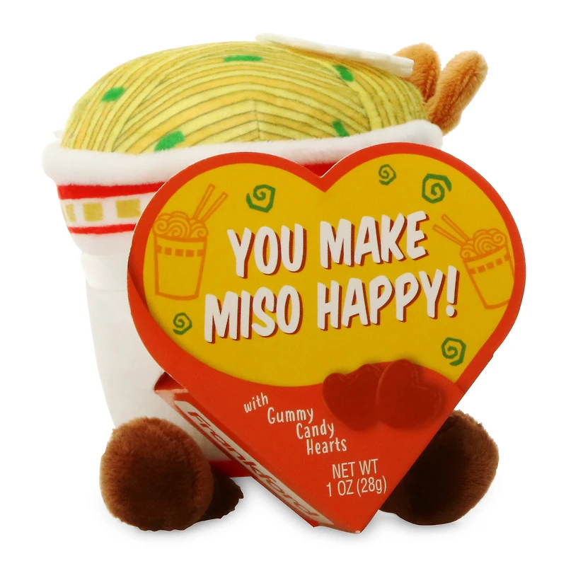 valentine's ramen plush & candy gift