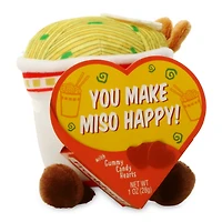 valentine's ramen plush & candy gift