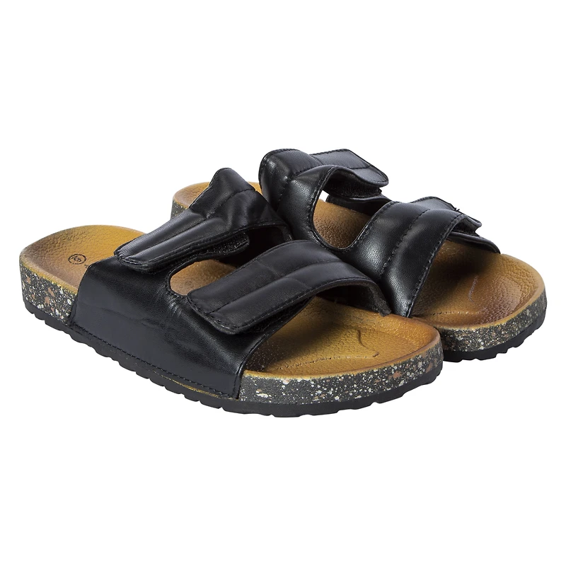 ladies double buckle sandals