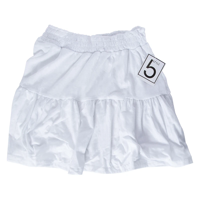 white ruffle skirt