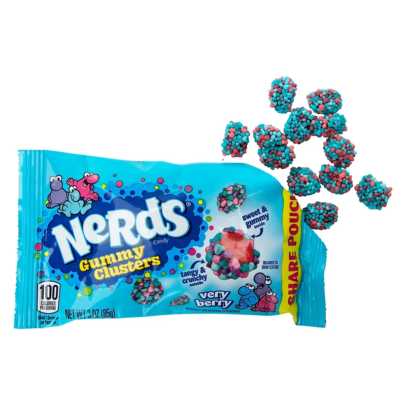 nerds® gummy clusters candy share pouch 3oz