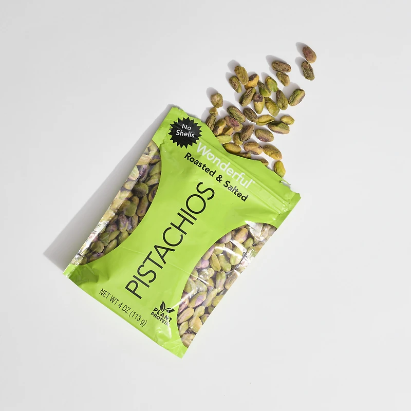 wonderful® no shells roasted & salted pistachios 4oz