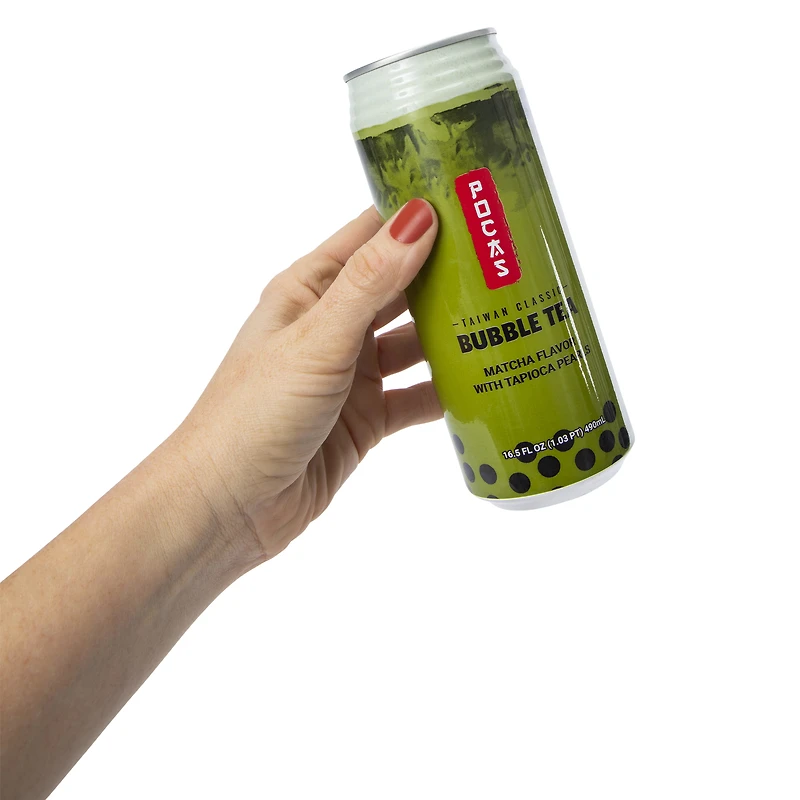 pocas matcha flavor bubble tea 16.5 fl.oz