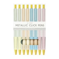 16-count metallic click pens