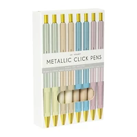 16-count metallic click pens