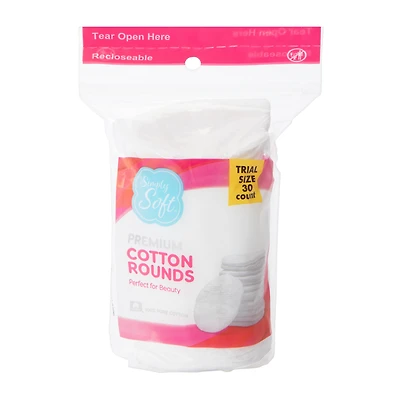 simply soft™ cotton rounds 30-count