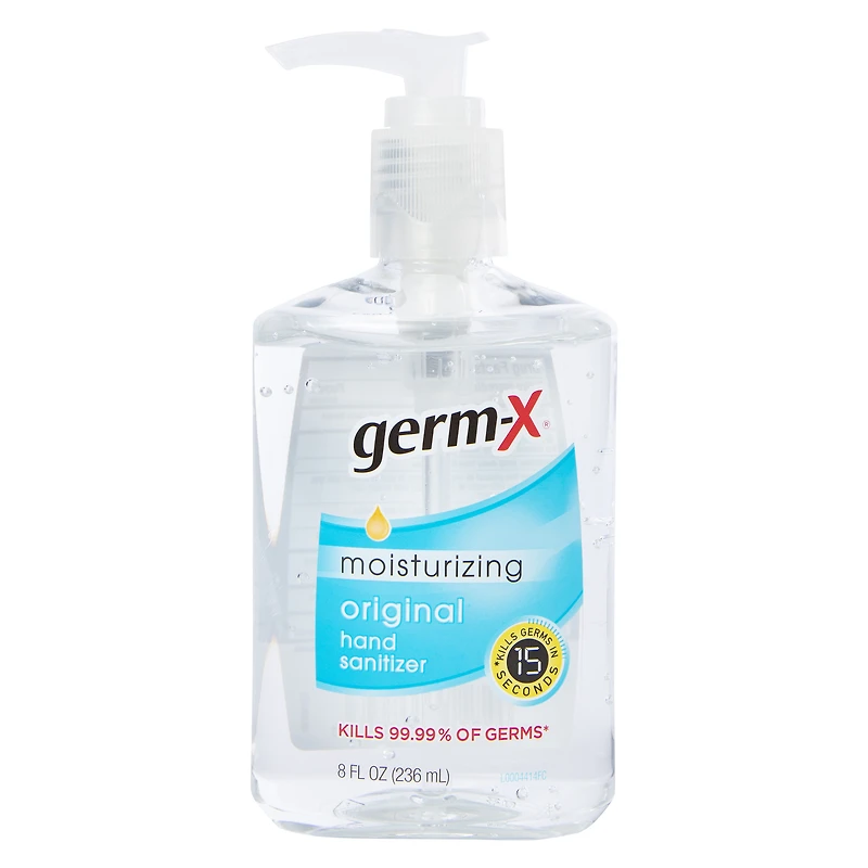 germ-x® advanced moisturizing hand sanitizer pump dispenser 8oz