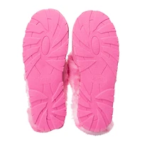 Fluffy Lug Sole Scuff Slippers