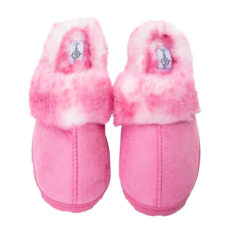 Fluffy Lug Sole Scuff Slippers
