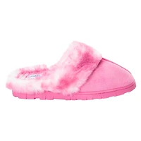 Fluffy Lug Sole Scuff Slippers