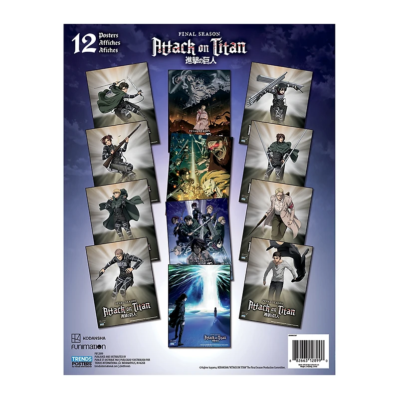 attack on titan™ book of posters 12-count