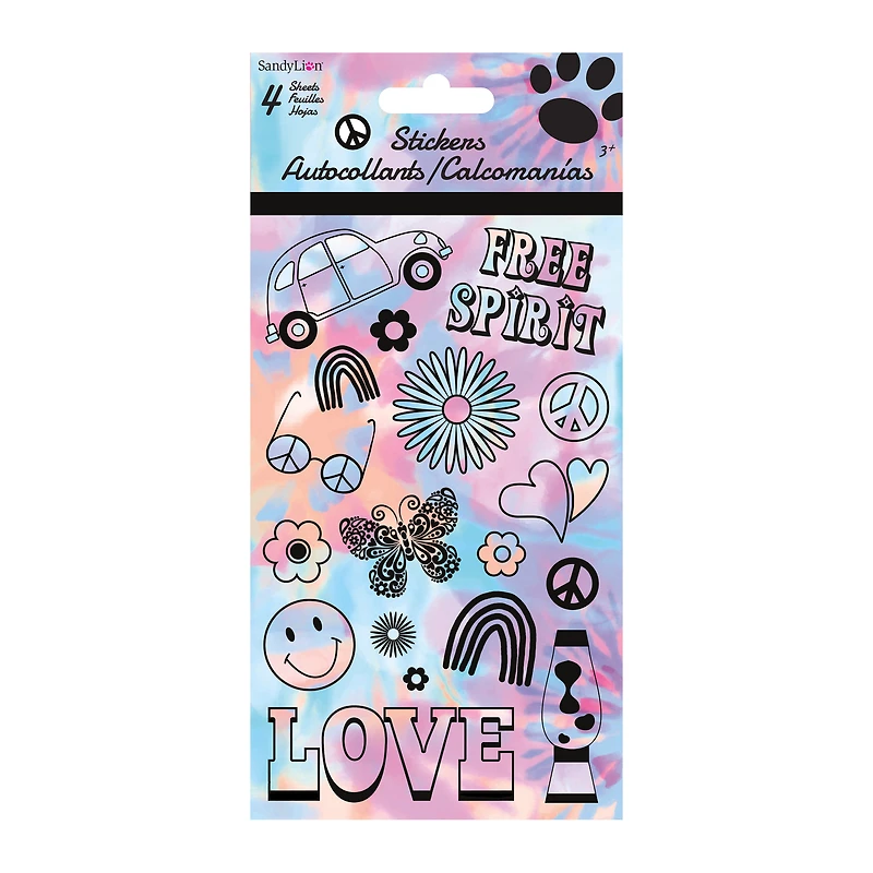Hippie Stickers 4 Sheets