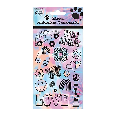 Hippie Stickers 4 Sheets