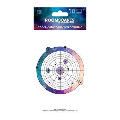 Zodiac Chart Sticker Decal 4in x 8in