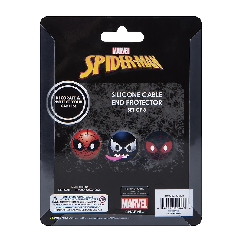 Marvel Spider-Man cable protectors 3-pack