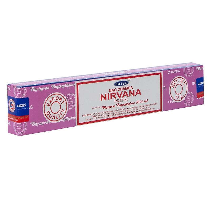 satya® nag champa nirvana incense sticks
