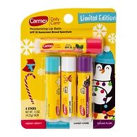 limited edition carmex® daily care® holiday lip balm spf 4-pack